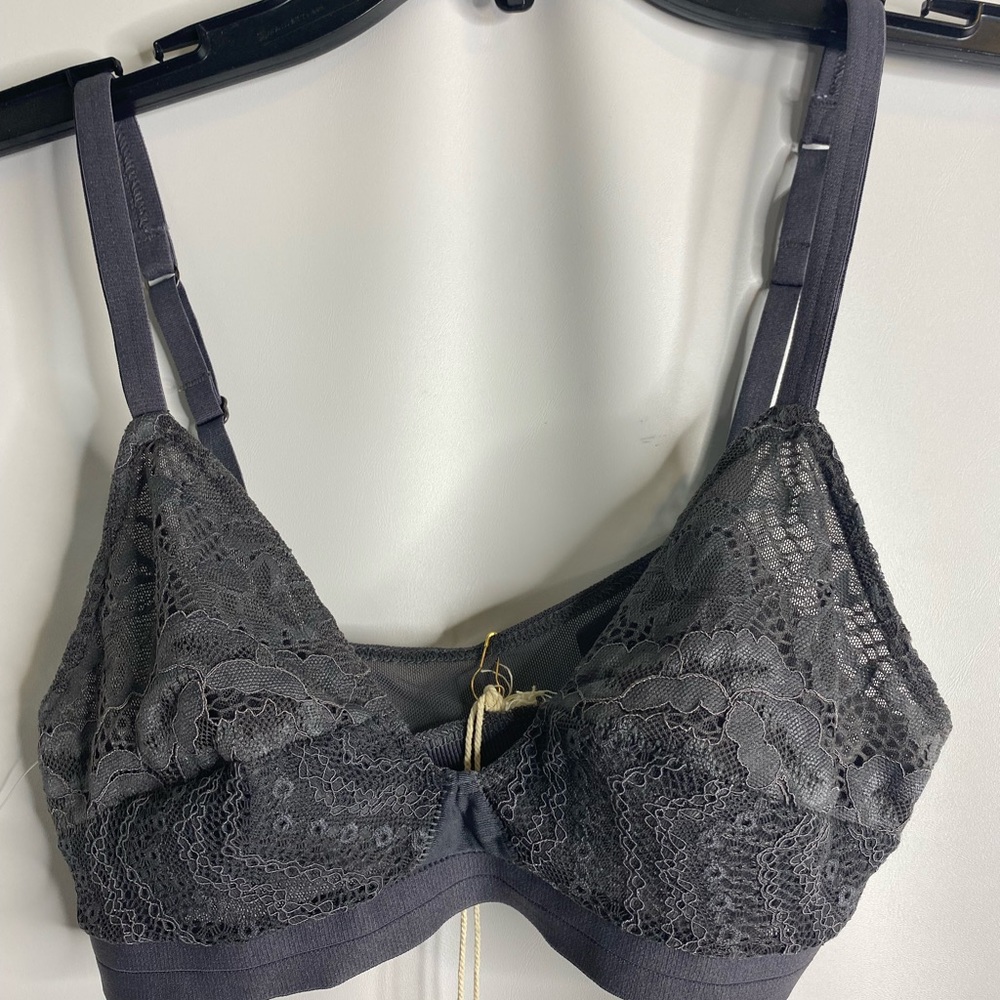 Xirena size XS NWT bralette lace womens grey color